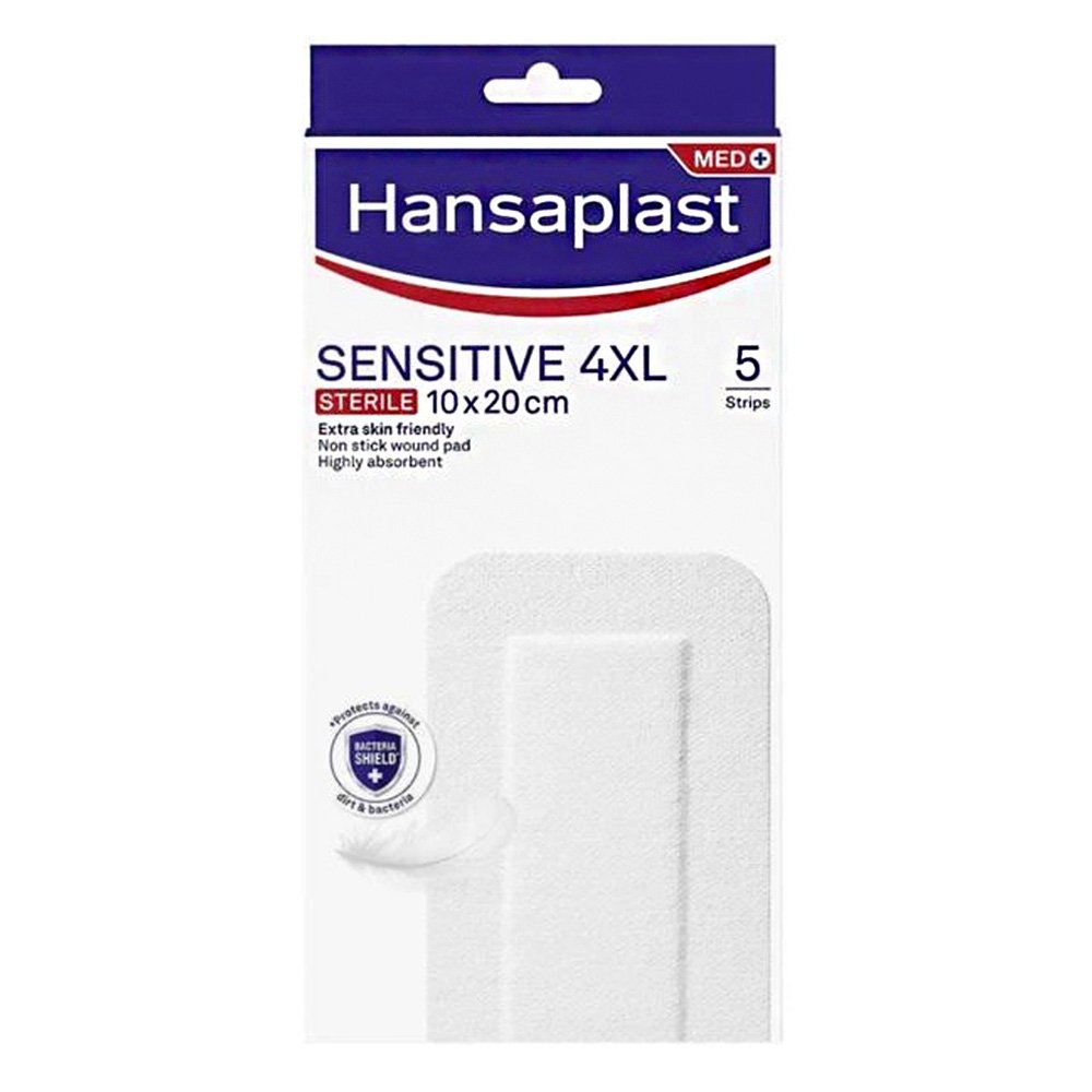Hansaplast Sensitive 4XL Αποστειρωμένα Επιθέματα, 5τμχ
