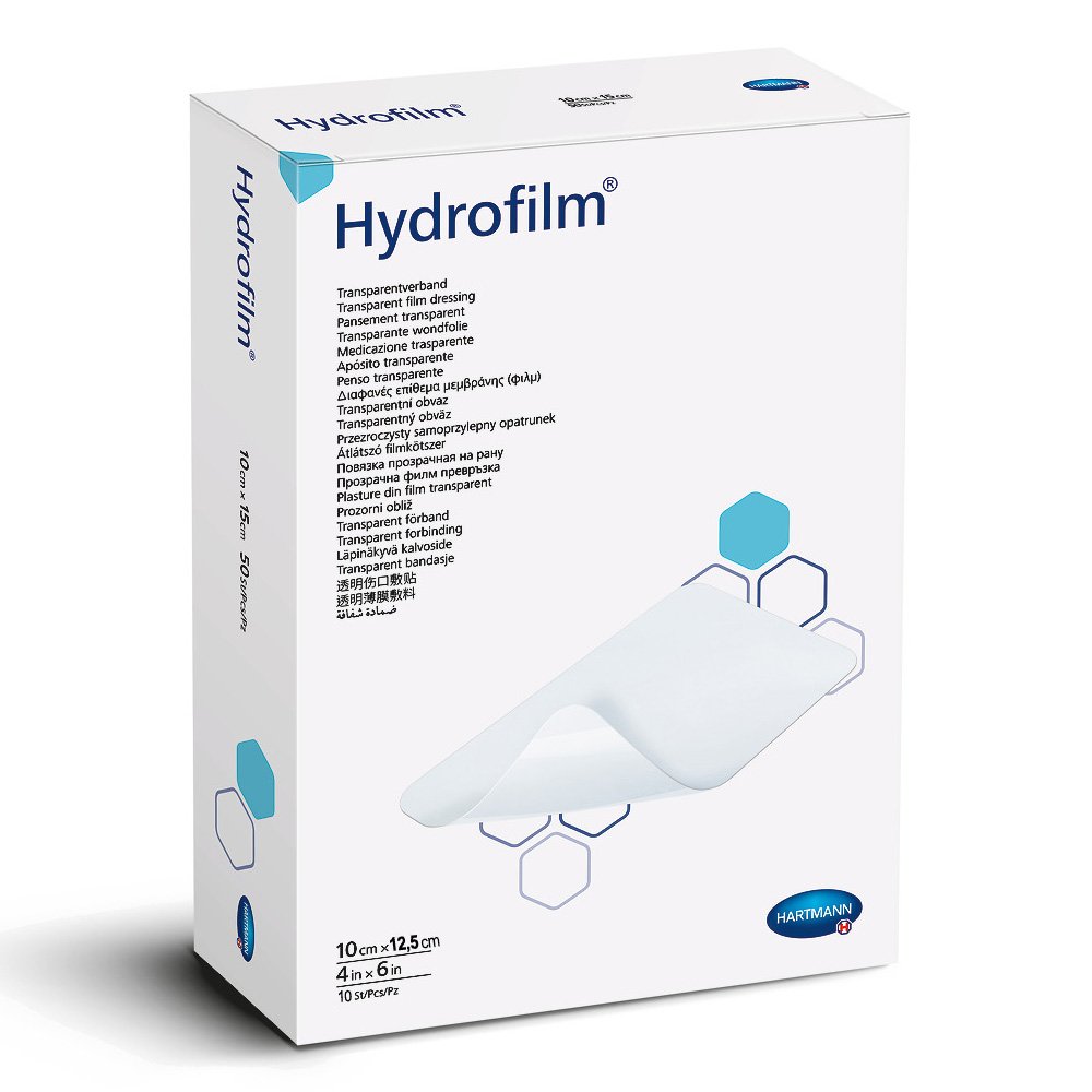 Hartmann Hydrofilm Plus Αδιάβροχη Αυτοκόλλητη Γάζα 10x12,5cm, 10τμχ