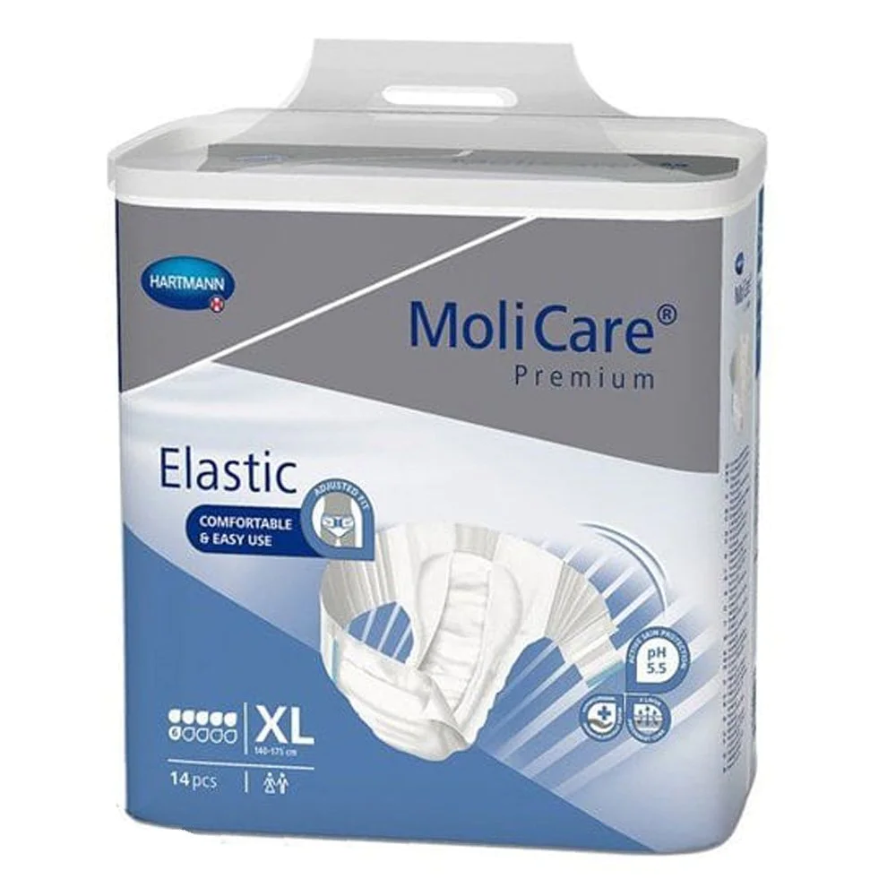 Molicare Premium Slip Elastic Πάνες Ακράτειας Ημέρας 6 Σταγόνων X-Large, 14τμχ Molicare Premium Slip Elastic Πάνες Ακράτειας Ημέρας 6 Σταγόνων X-Large, 14τμχ