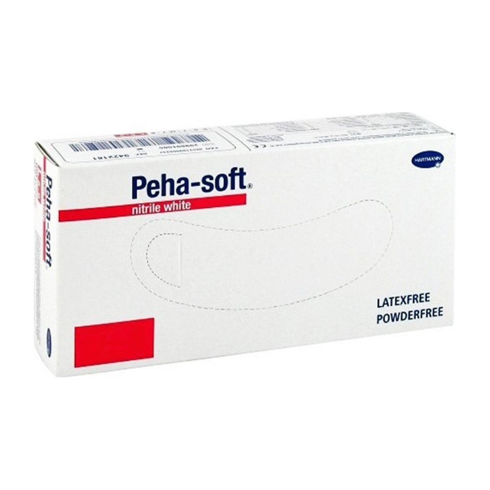 Hartmann Peha-soft Nitrile Λευκά εξεταστικά γάντια Νιτριλίου χωρίς πούδρα 100 τμχ.