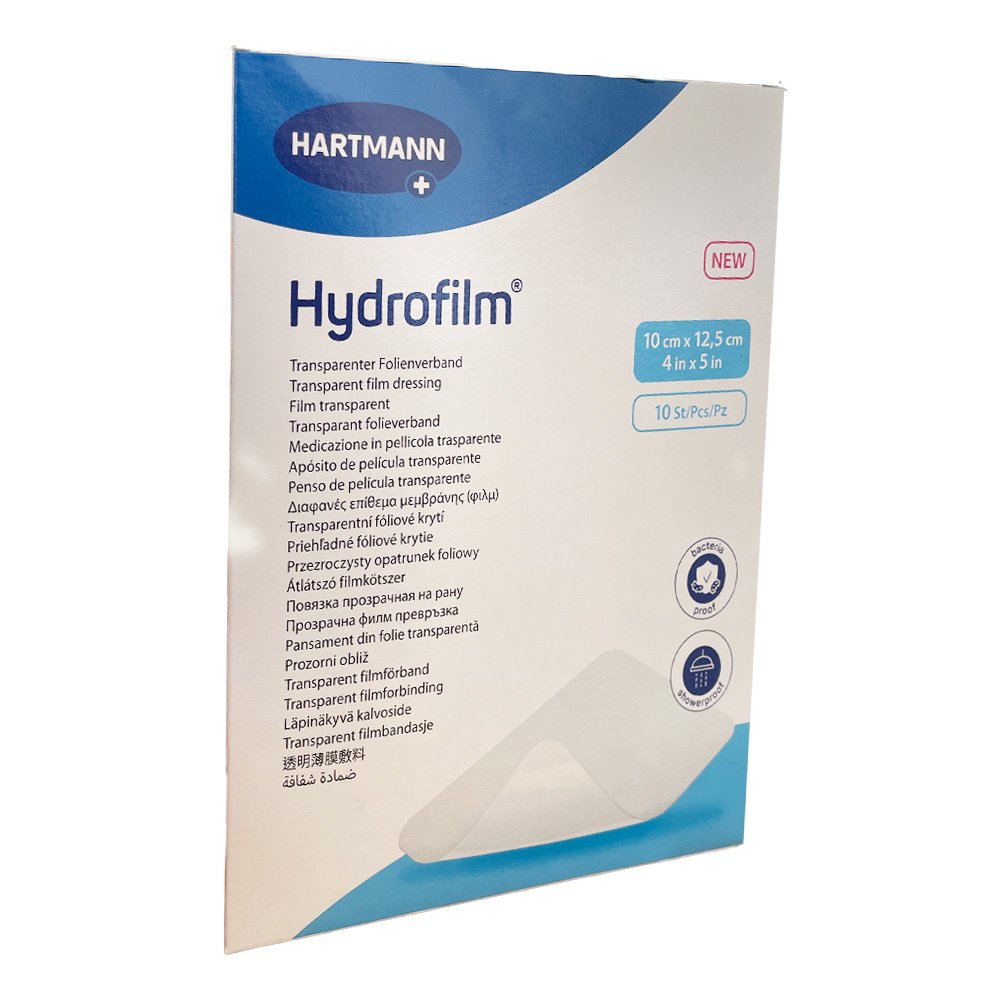 Hartmann Hydrofilm Αποστειρωμένο Διαφανές Επίθεμα Μεμβράνης 10x12.5cm, 10τμχ