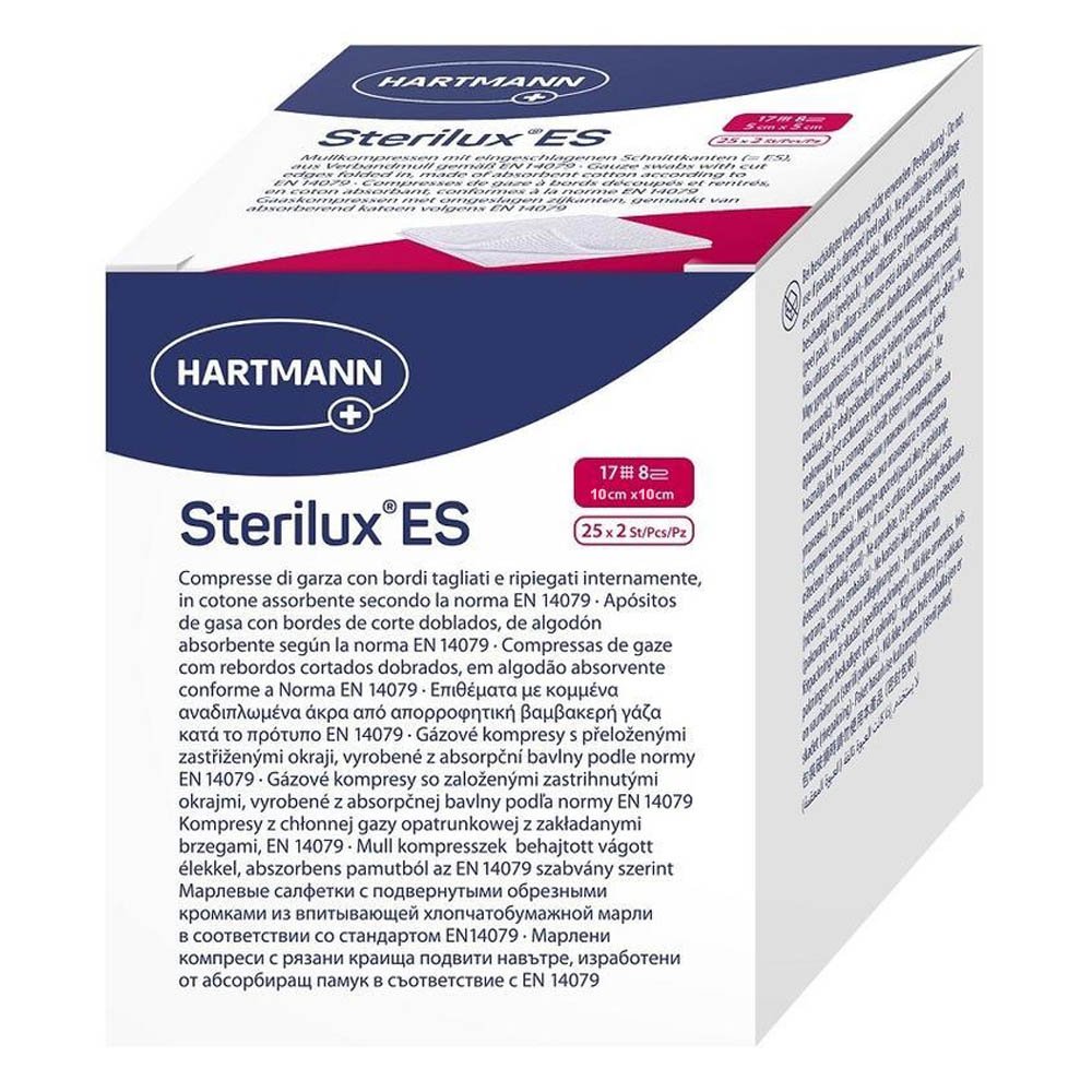 Sterilux ES Αποστείρωμένα Επιθέματα 10x10cm, 50 pcs