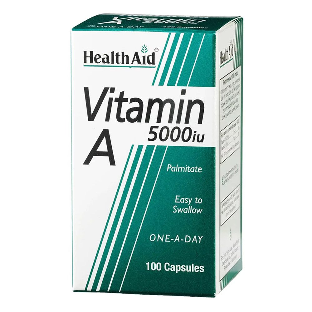 Health Aid Vitamin A 5000iu, 100 κάψουλες
