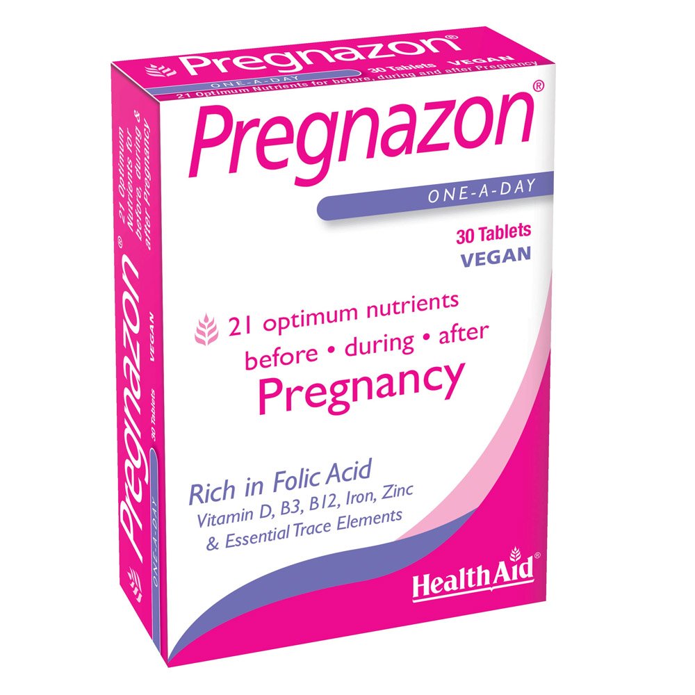 Health Aid Pregnazon Συμπλήρωμα Διατροφής για Στάδιο Σύλληψης, Εγκυμοσύνης & Θηλασμού, 30tabs