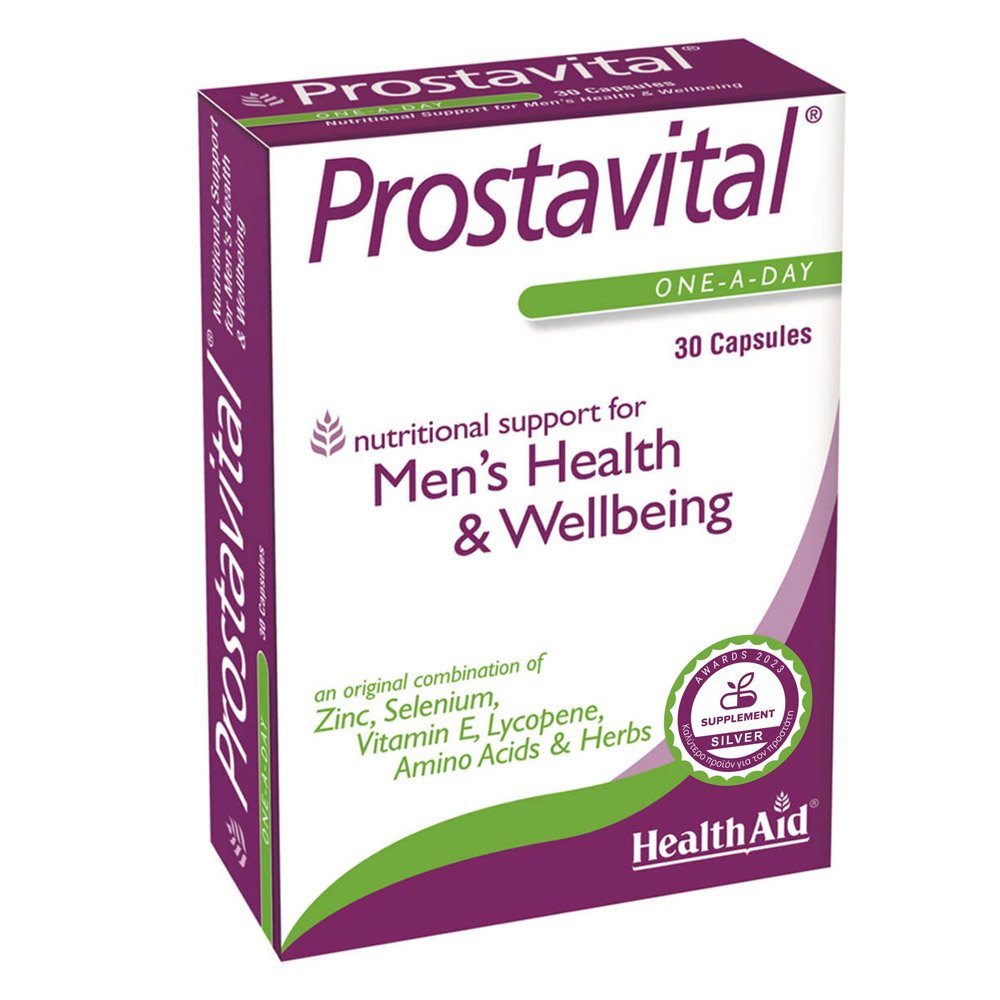 Health Aid Prostavital Συμπλήρωμα για την Καλή Υγεία του Προστάτη, 30caps