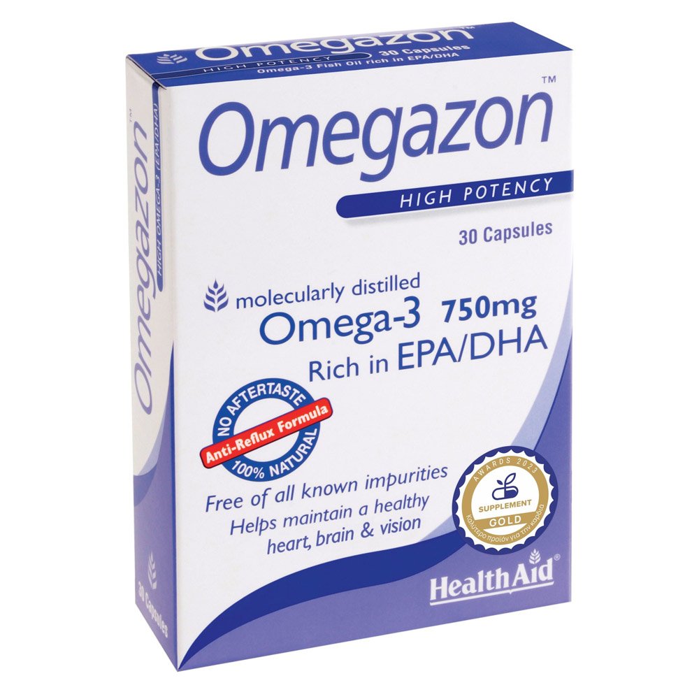 Health Aid Omegazon Omega-3 750mg, 30caps