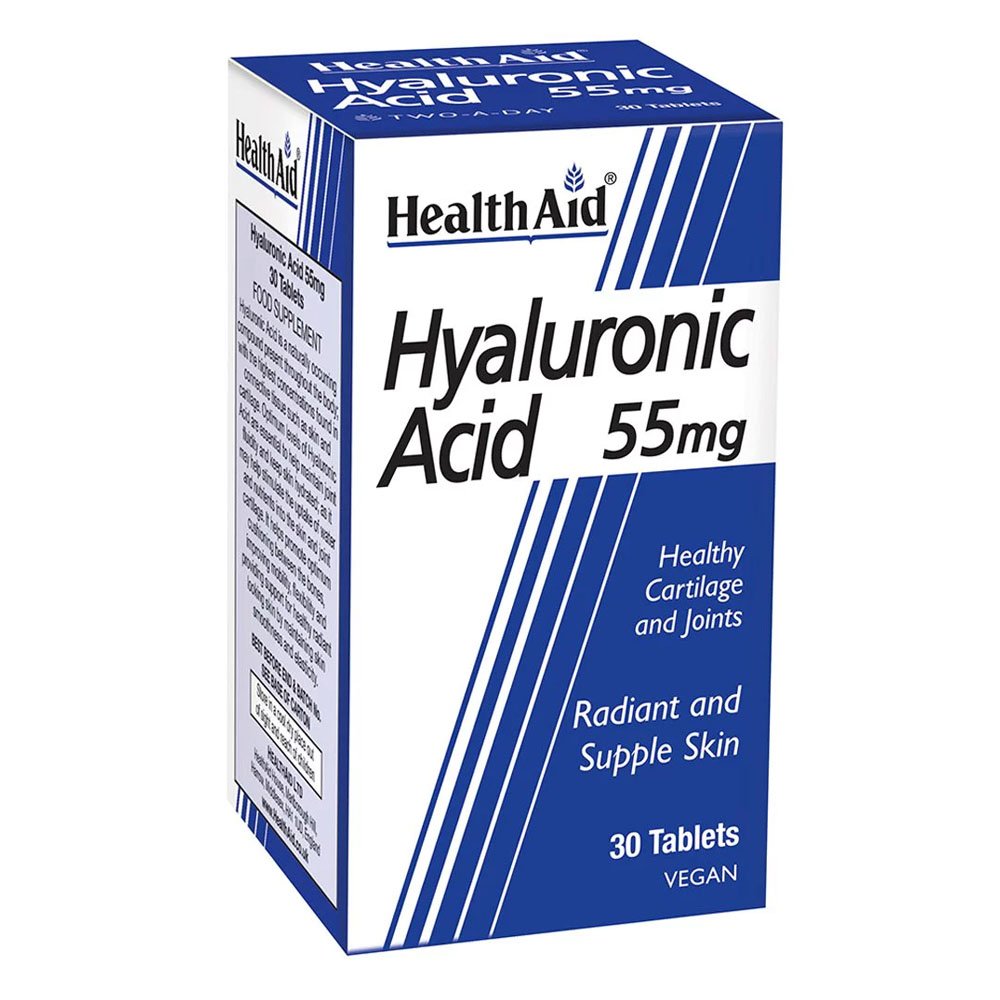 Health Aid Acid Hyaluronic 55mg Συμπλήρωμα Διατροφής με Υαλουρονικό Οξύ, 30tabs