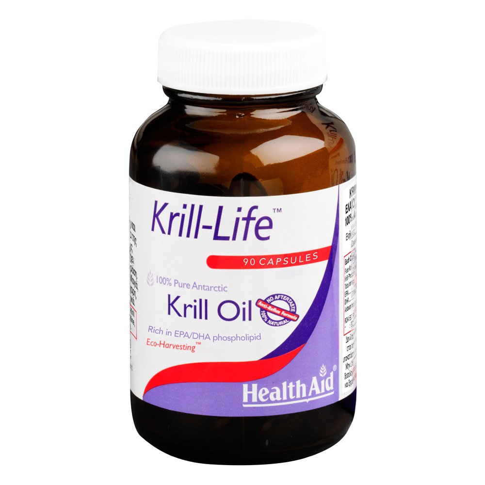 Health Aid Krill-Life Krill Oil 500mg Αγνό Έλαιο Krill, 90caps