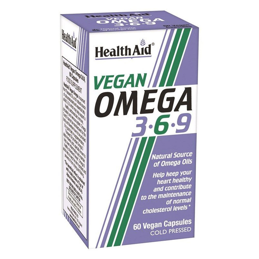 Health Aid Vegan Omega 3 6 9 Συμπλήρωμα Διατροφής με Έλαιο Λιναρόσπορου, 60caps
