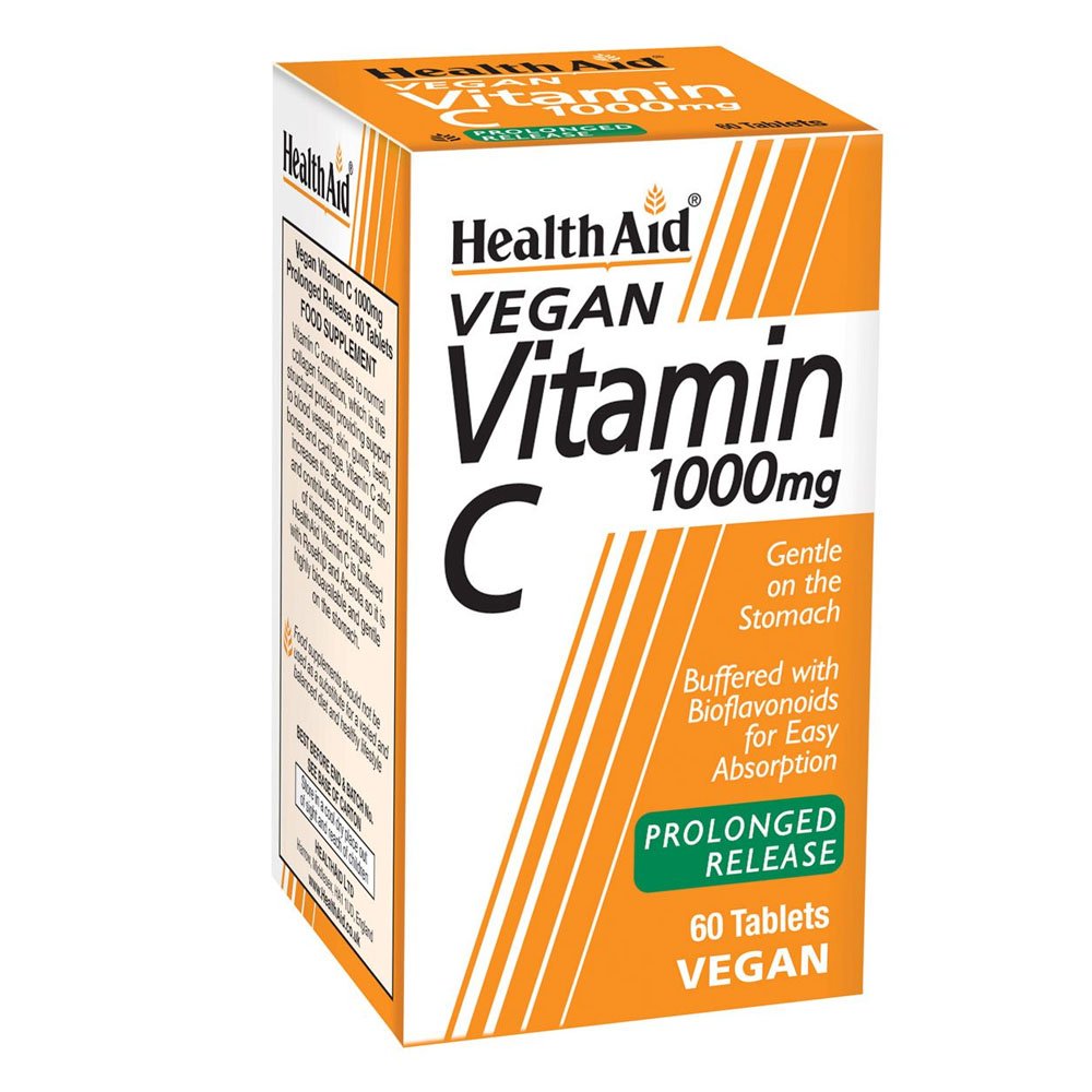 Health Aid  Vitamin C 1000mg with Bioflavonoids Prolonged Release Βιταμίνη C με Βιοφλαβονοειδή, Βραδείας Αποδέσμευσης, 60 tabs