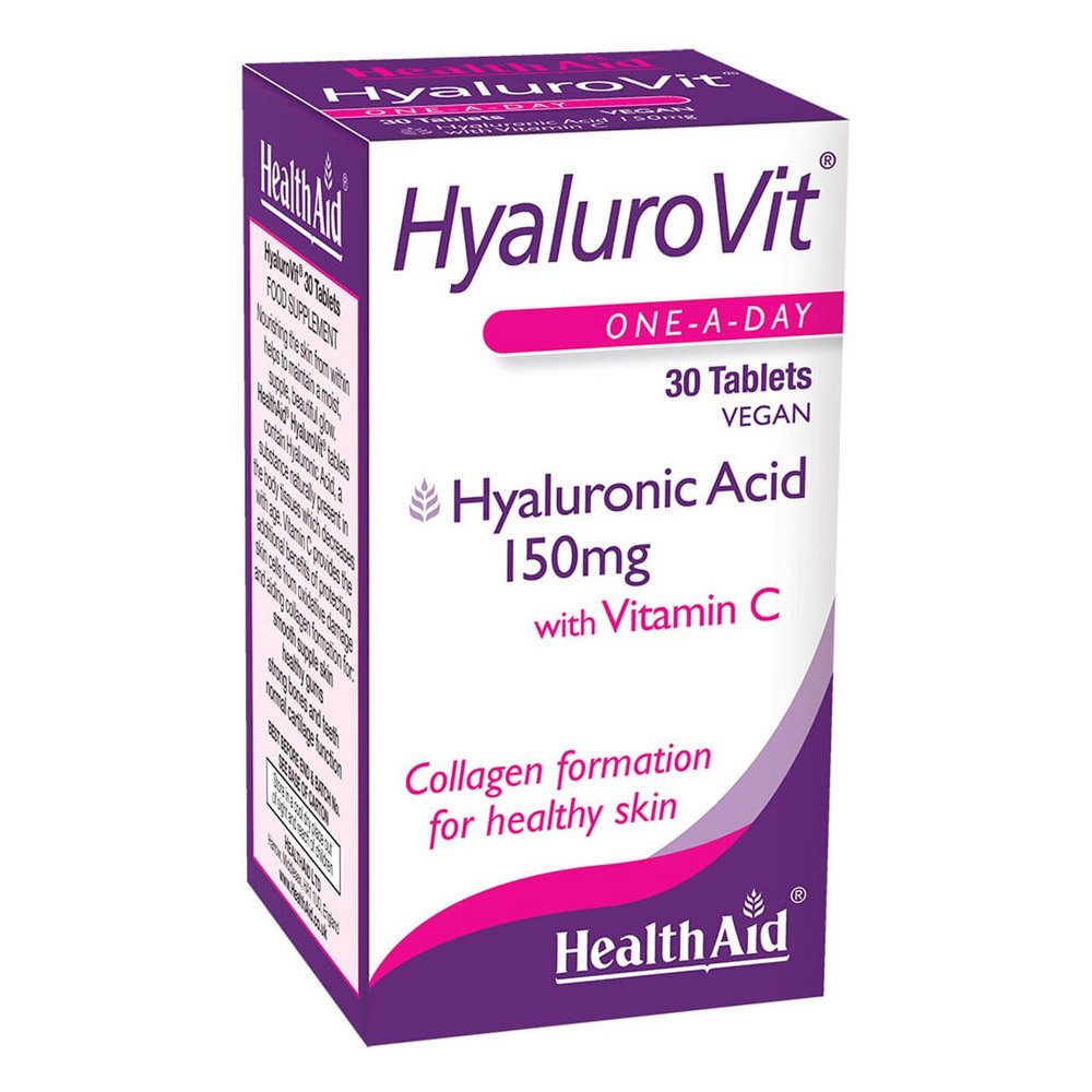 Health Aid Hyalurovit 150mg Συμπλήρωμα Διατροφής για Επανόρθωση Της Επιδερμίδας, 30tabs