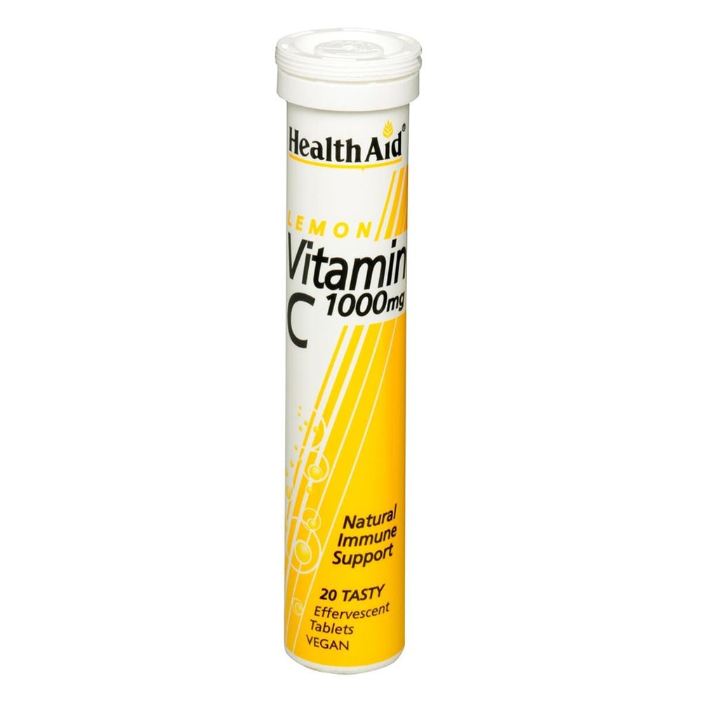 Health Aid Vitamin C 1000mg με Γεύση Λεμόνι, 20 eff.tabs