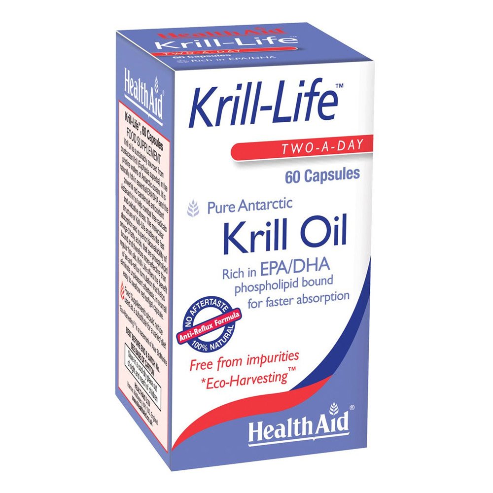 Health Aid Krill-Life Krill Oil 500mg Αγνό Έλαιο Krill, 60caps