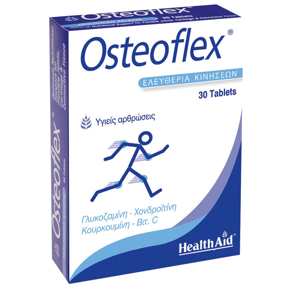 Health Aid Osteoflex Συμπλήρωμα Διατροφής με Γλυκοζαμίνη & Χονδροϊτίνη, 30tabs