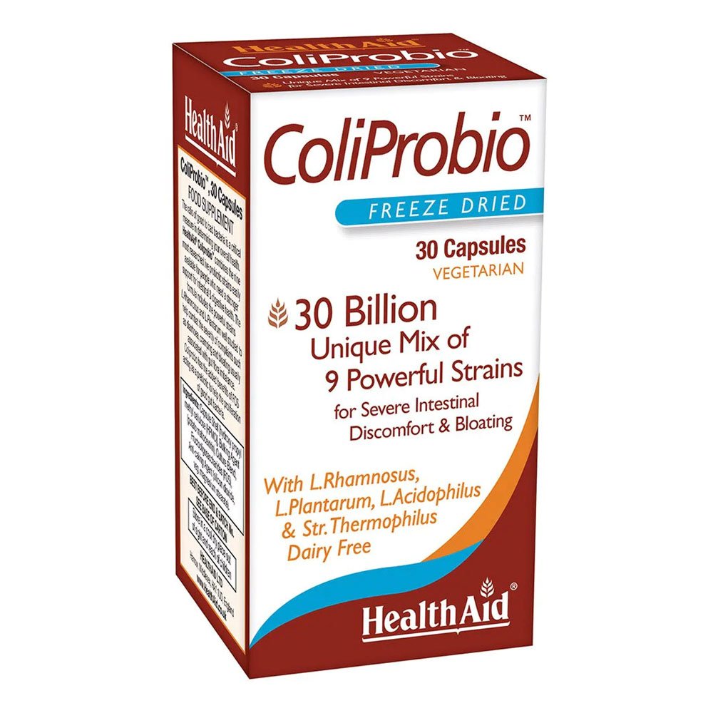 Health Aid Coliprobio Συμπλήρωμα Διατροφής 30δις Προβιοτικά με Πρεβιοτικά, 30Caps