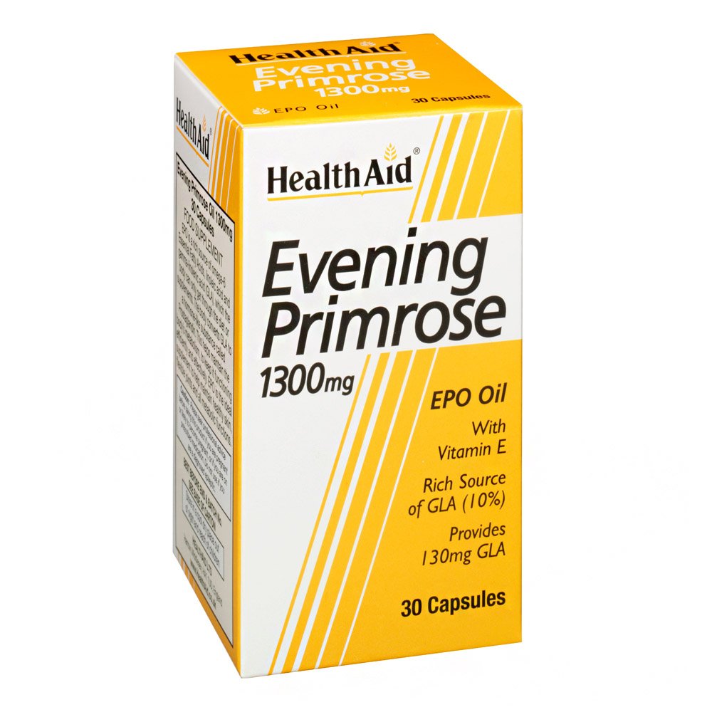 Health Aid Evening Primrose Oil 1300mg Συμπλήρωμα Διατροφής Έλαιο Νυχτολούλουδου για Ισορροπία και Ομορφιά, 30caps