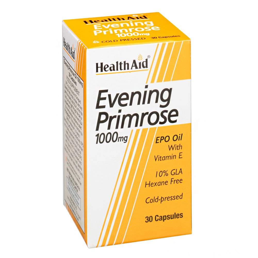 Health Aid Evening Primrose Oil 1000mg Συμπλήρωμα Διατροφής Έλαιο Νυχτολούλουδου για Ισορροπία και Ομορφιά, 30caps