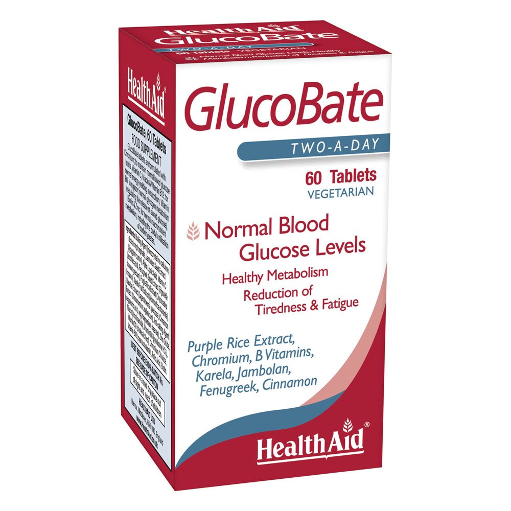 Health Aid Glucobate Φυτική Φόρμουλα για το Διαβήτη, 60tabs