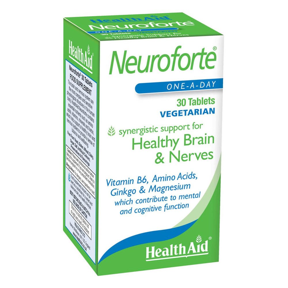 Health Aid Neuro Forte Συμπλήρωμα Διατροφής για Υγιές Νευρικό Σύστημα, 30tabs