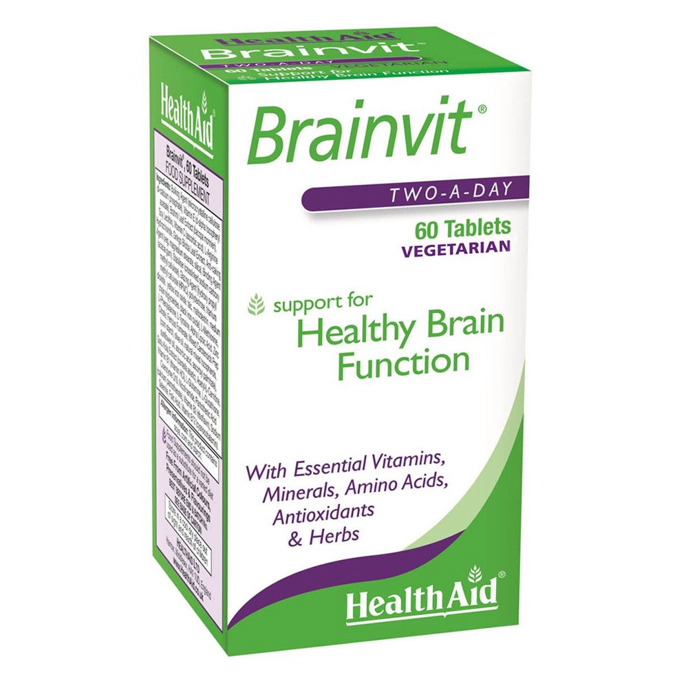 Health Aid Brainvit Συμπλήρωμα Διατροφής για Ενίσχυση Μνήμης και Εγκεφαλικών Λειτουργιών, 60tabs