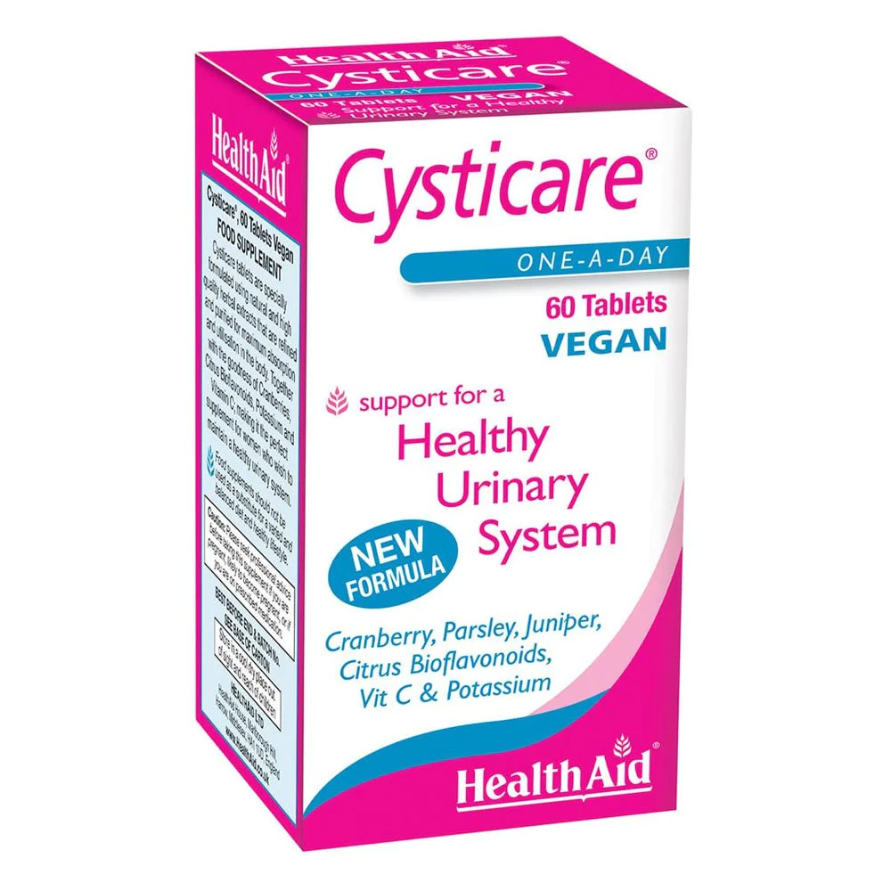 Health Aid Cysticare Συμπλήρωμα Διατροφής με Κράνμπερυ, Μαϊντανό & Βιοφλαβονοειδή, 60tabs