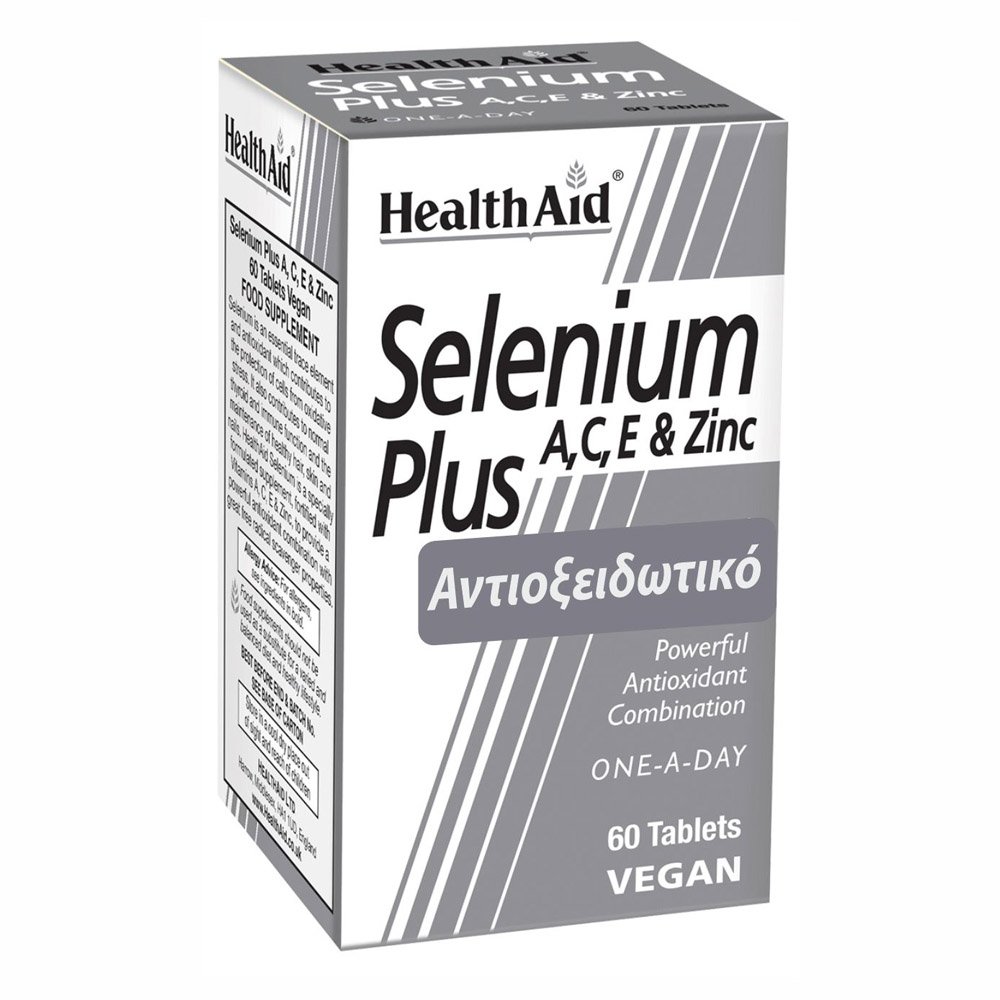 Health Aid Selenium Plus Σελήνιο, 60 ταμπλέτες