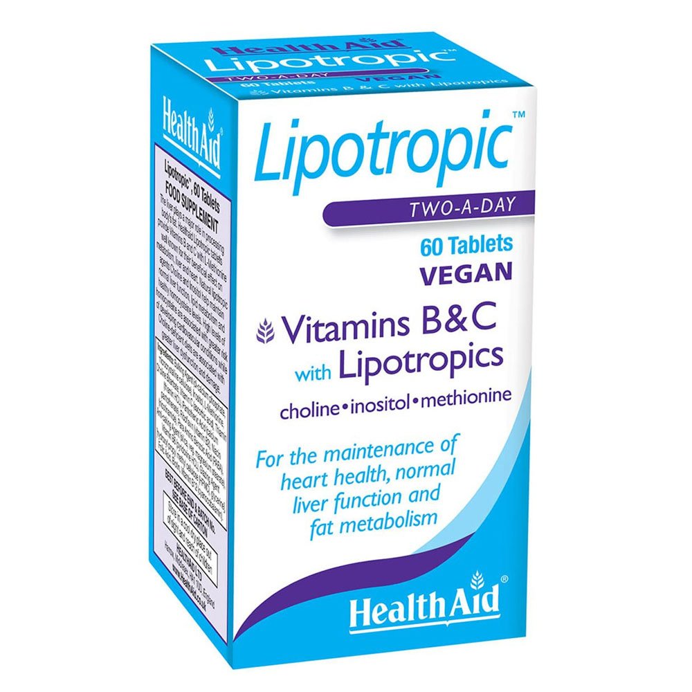 Health Aid Lipotropic Vitamins B & C Ειδική Λιποδιαλυτική Σύνθεση για Αύξηση του Μεταβολισμού, 60tabs