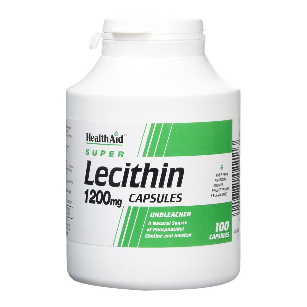 Health Aid Lecithin 1200 mg Συμπλήρωμα Φυσικής Λιποδιάλυσης με Λεκιθίνη, 100 Caps