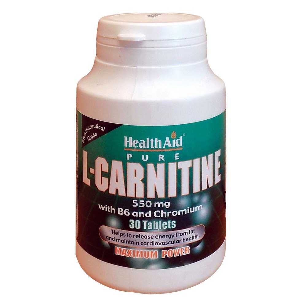Health Aid L-Carnitine with Vitamin B6 & Chromium, 30 tabs