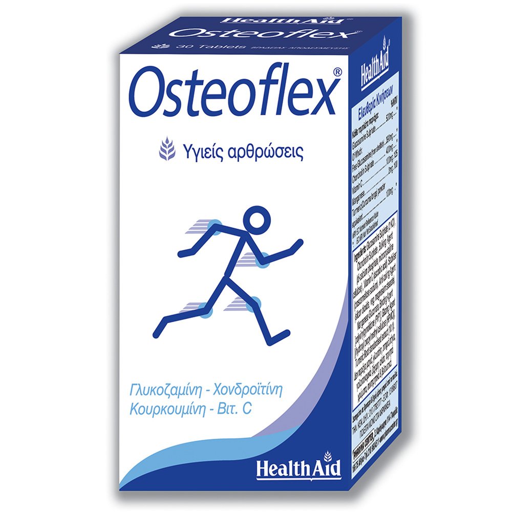 Health Aid Osteoflex Συμπλήρωμα Διατροφής με Γλυκοζαμίνη & Χονδροϊτίνη, 30 tabs 