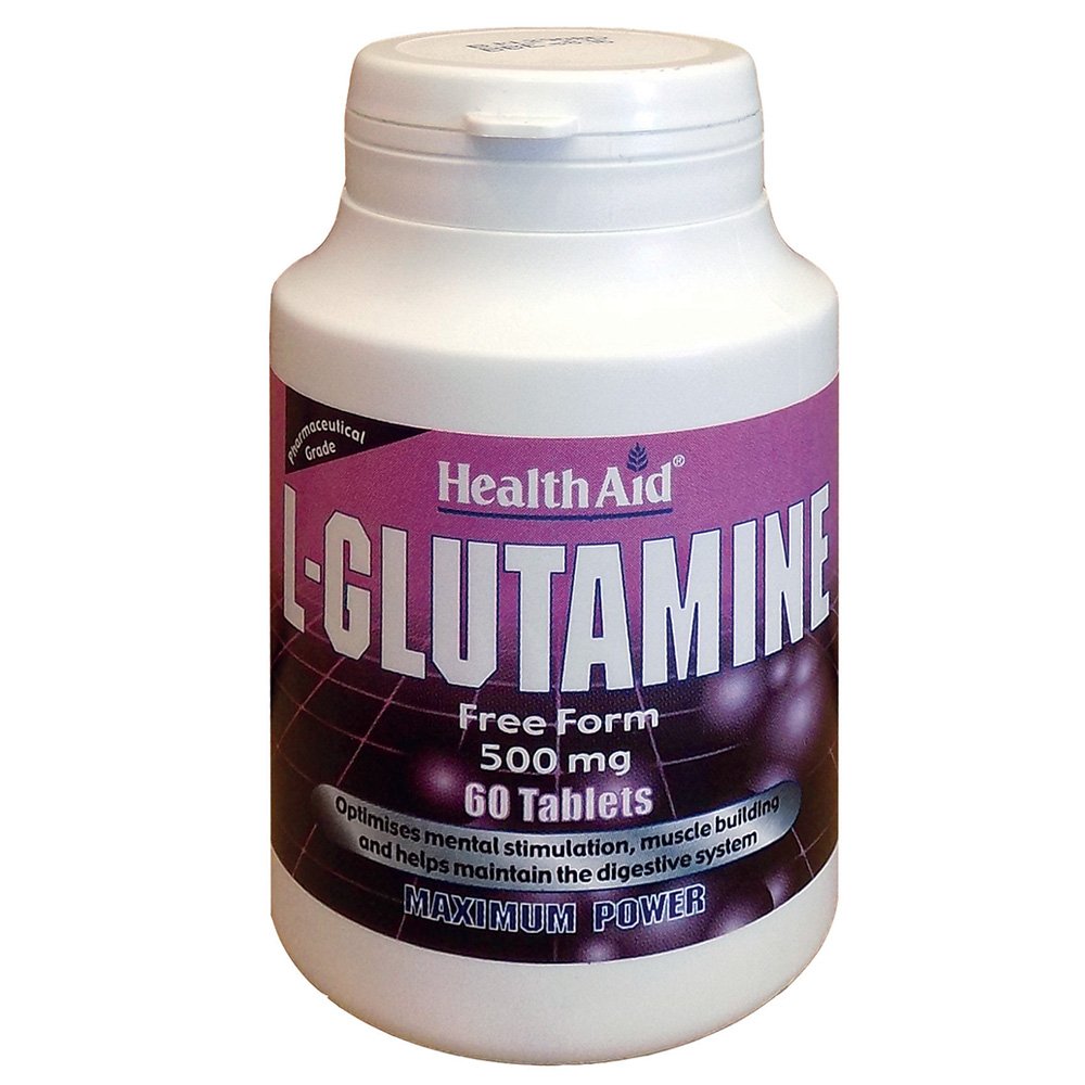 Health Aid L-Glutamine 500mg , 60tabs