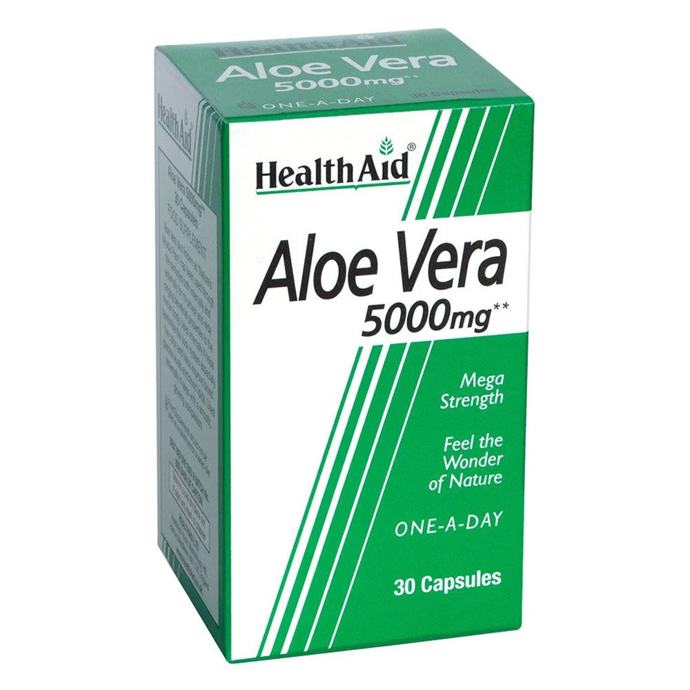 Health Aid Aloe Vera 5000mg, 30caps