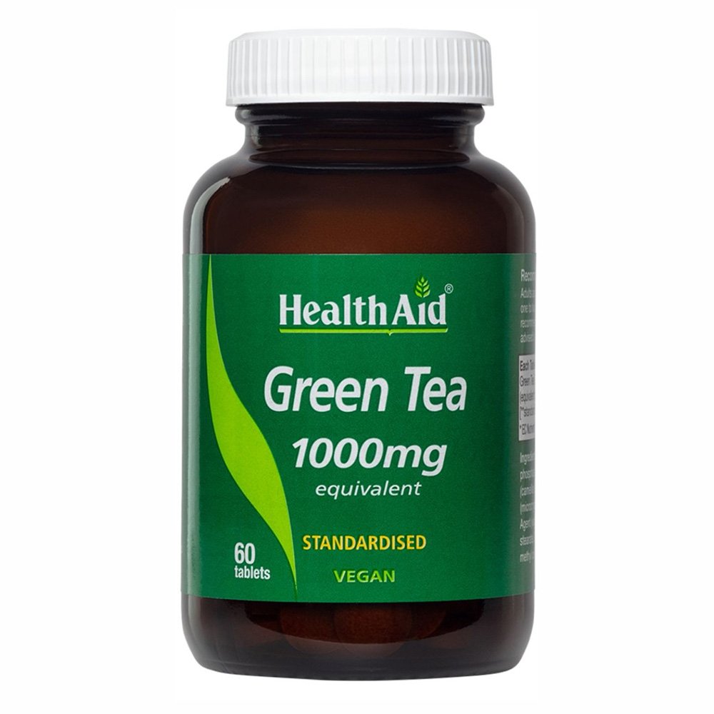 Health Aid Green Tea 1000mg Πράσινο Τσάι, 60 ταμπλέτες
