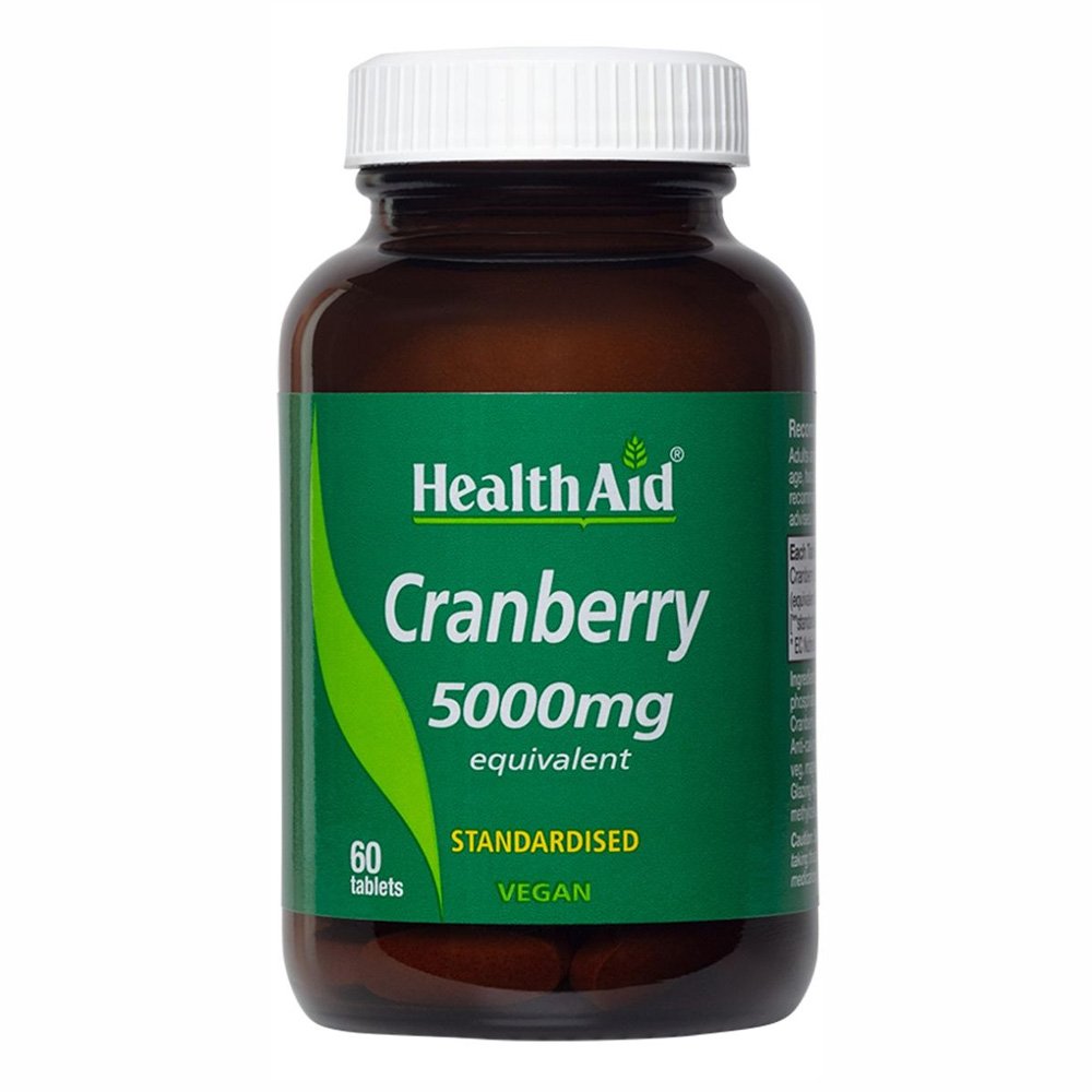 Health Aid Cranberry Extract 5000mg Συμπλήρωμα Διατροφής με Κράνμπερρυ για Υγιές Ουροποιητικό, 60tabs