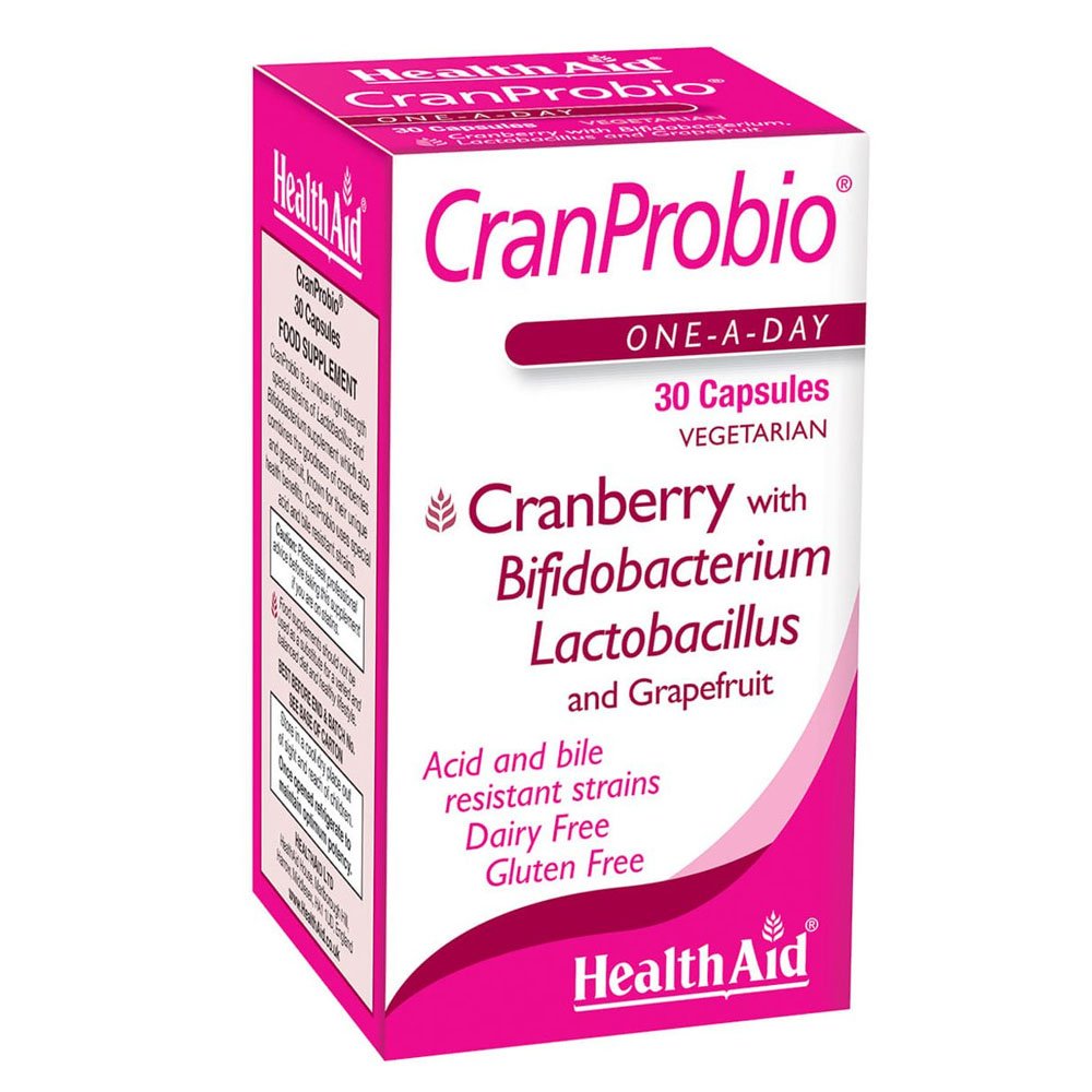 Health Aid CranProbio Συμπλήρωμα Διατροφής με Κράνμπερι και Προβιοτικά, 30caps 