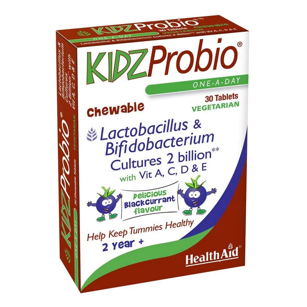 Health Aid KIDZ Probio Συμπλήρωμα Διατροφής με Προβιοτικά για Παιδιά, 30chew.tabs