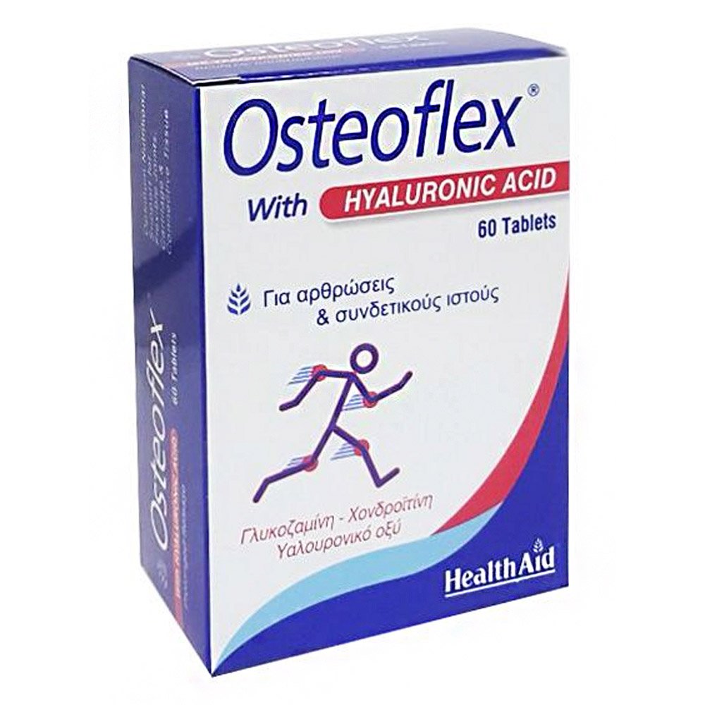 Health Aid Osteoflex with Hyaluronic Acid Ισχυρή Φόρμουλα για Υγιής Αρθρώσεις & Ενυδάτωση των Ιστών, 60tabs