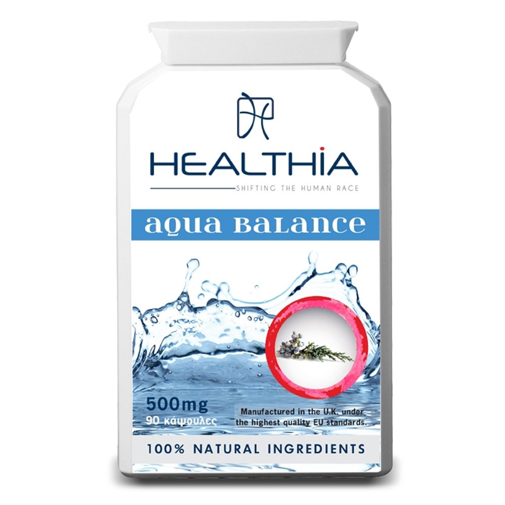 Healthia Aqua Balance Ισχυρή Φόρμουλα για την Ισορροπία των Υγρών στον Οργανισμό, 90 caps