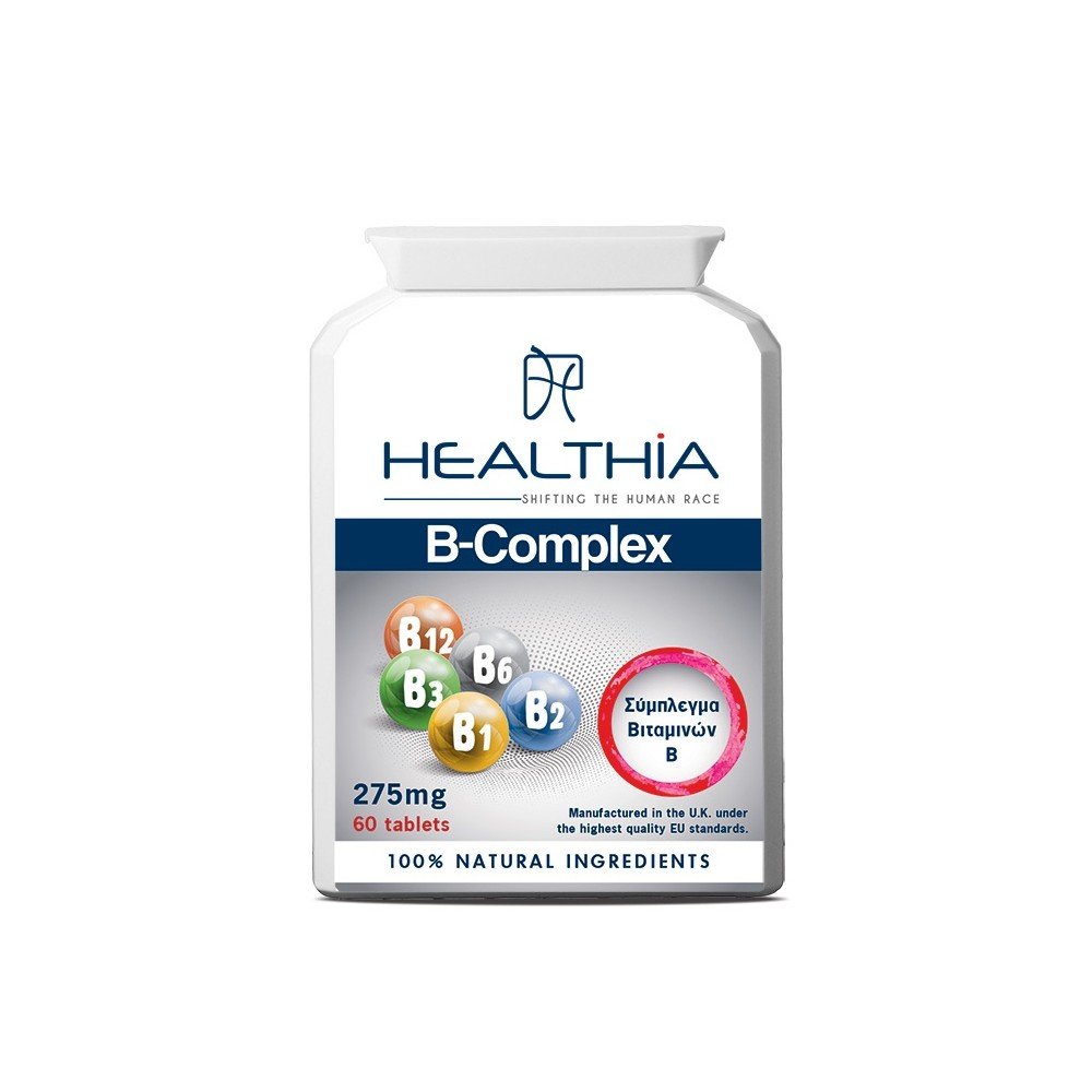 Healthia B-Complex 275mg, 60tabs