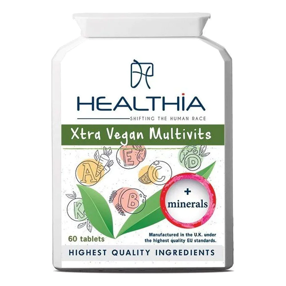 Healthia Xtra Vegan Multivits Πολυβιταμίνη για Χορτοφάγους, 60 tablets Healthia Xtra Vegan Multivits Πολυβιταμίνη για Χορτοφάγους, 60 tablets