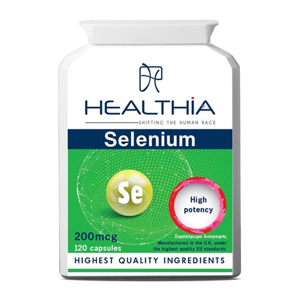 Healthia Selenium 200mcg Συμπλήρωμα Διατροφής με Σελήνιο, 120caps