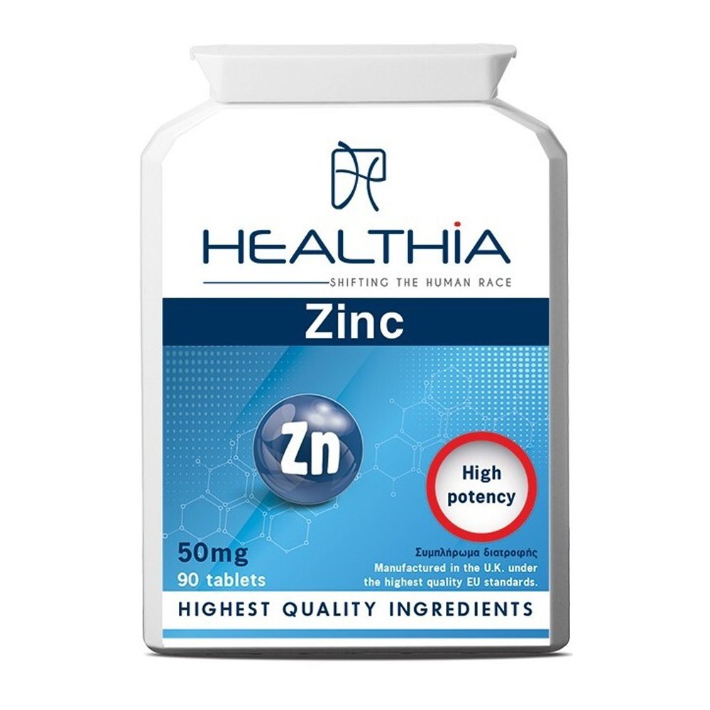 Healthia Zinc 50mg, 90tabs