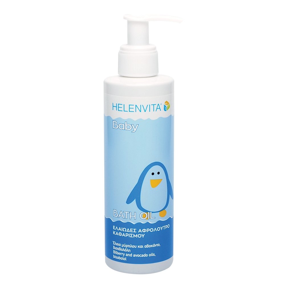 Helenvita Baby Bath Oil Cleanser Ελαιώδες Αφρόλουτρο Καθαρισμού, 200ml