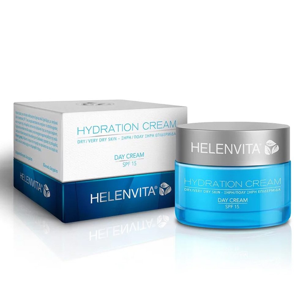 Helenvita Hydration Day Cream SPF15 Dry/Very Dry Skin Ενυδατική Κρέμα για Ξηρή/Πολύ Ξηρή Επιδερμίδα, 50ml