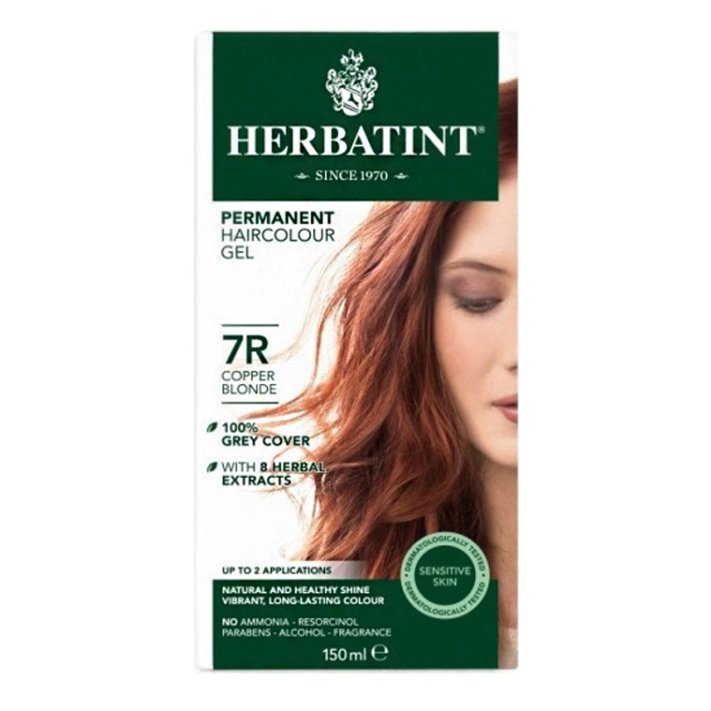Herbatint Φυτική Βαφή Μαλλιών Permanent Haircolor Gel 7R Ξανθό Χάλκινο, 150ml