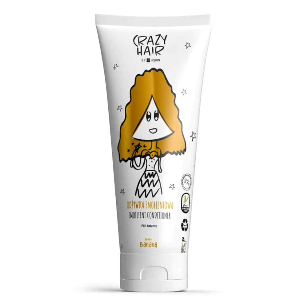 Hiskin Crazy HairEmollient Conditioner Peh Balance Μαλακτική Κρέμα Μαλλιών Banana, 250ml Hiskin Crazy HairEmollient Conditioner Peh Balance Μαλακτική Κρέμα Μαλλιών Banana, 250ml
