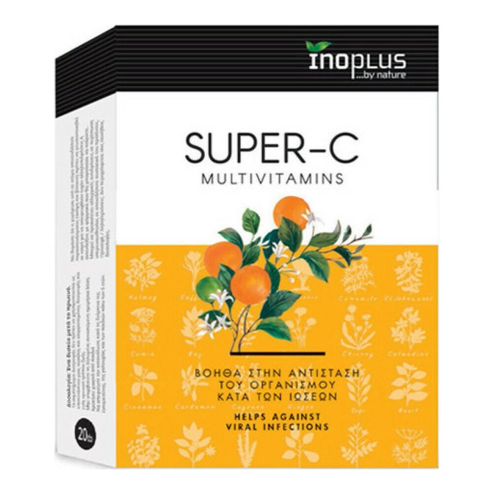 Ino Plus Super-C Βιταμίνη C για την Αντιμετώπιση των Ιώσεων, 40tabs