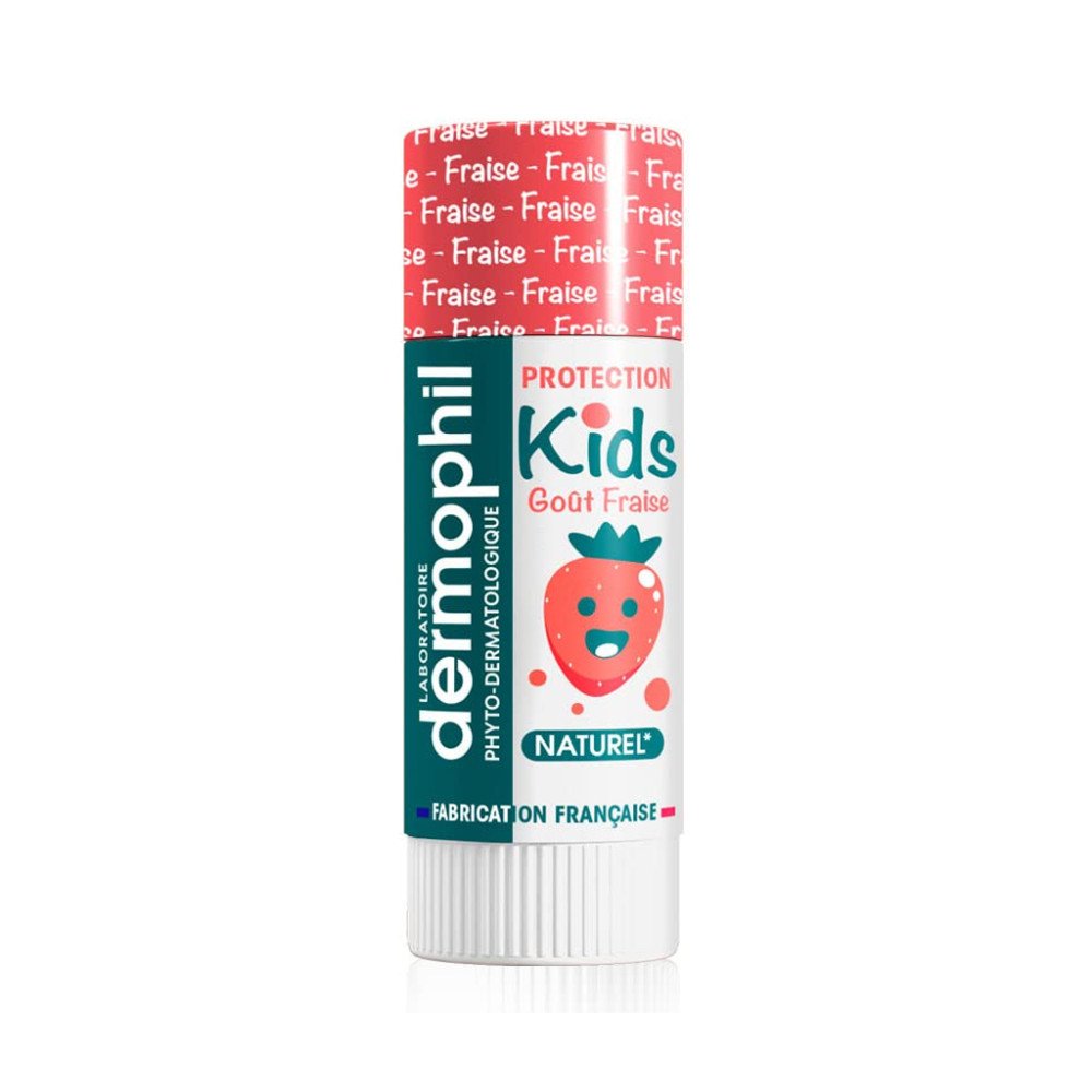 Dermophil Kids Stick Χειλιών για Παιδιά με Γεύση Φράουλα, 4gr