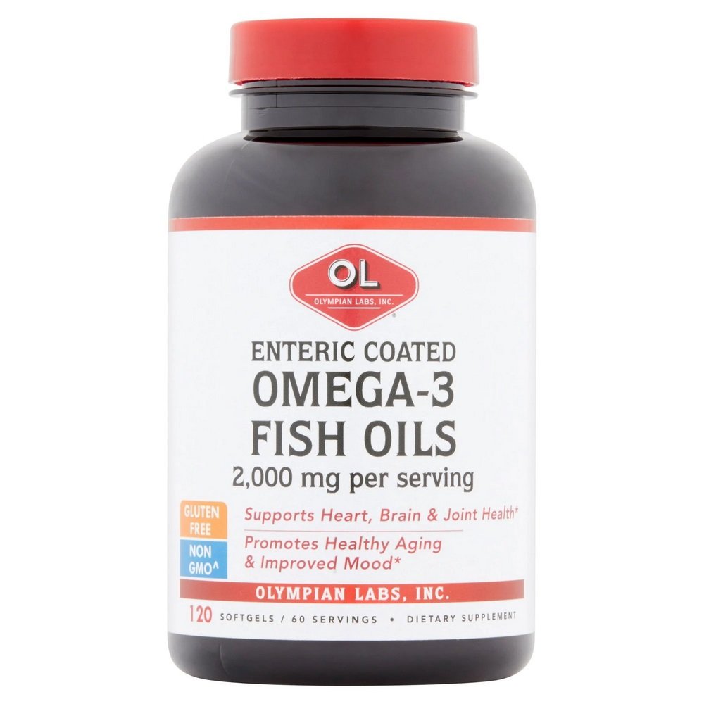 Inpa Olympian Labs Enteric Coated Omega3 Συμπλήρωμα Διατροφής για το Καρδιαγγειακό Σύστημα, 120 μαλακές κάψουλες