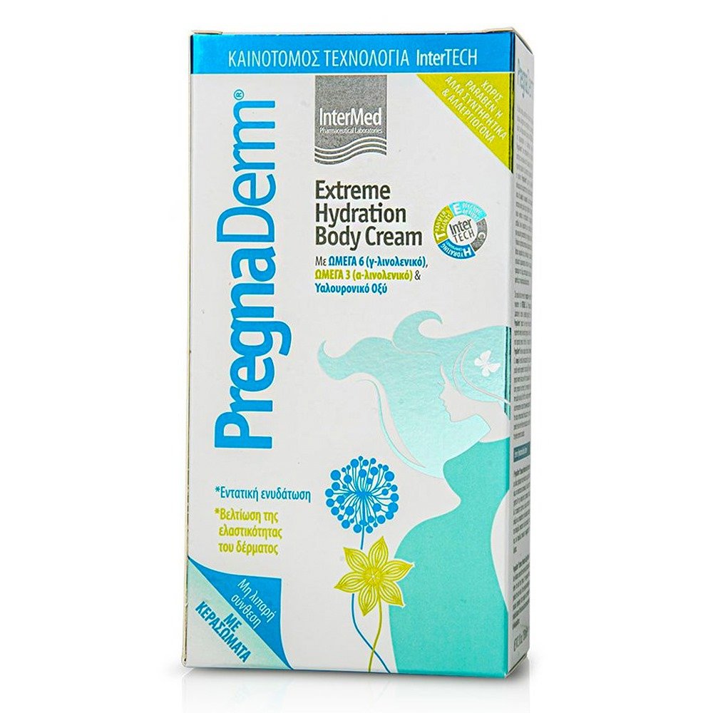Intermed PregnaDerm Extreme Hydration Body Cream Κρέμα Ενυδάτωσης & Βελτίωσης της Ελαστικότητας του Δέρματος, 150ml